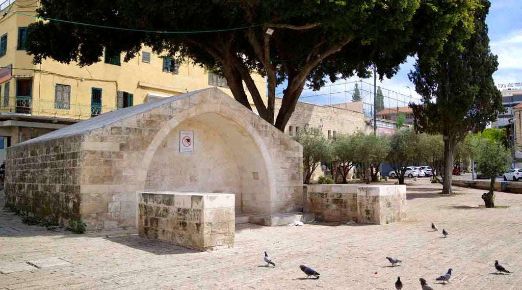 Mary's Well in Nazareth on a sunny day