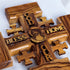 Small Olive Wood Jerusalem Cross for Wall - God Bless Our Home